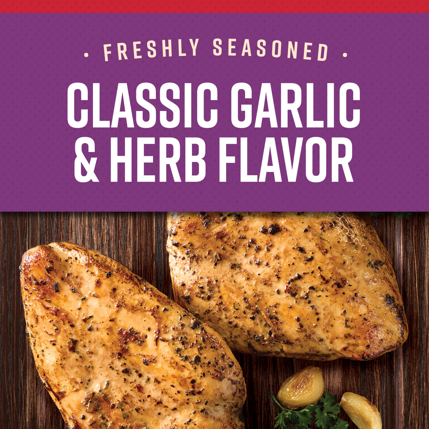 slide 3 of 7, Tyson Garlic and Herb Chicken Breast Filet - 12oz, 2 ct