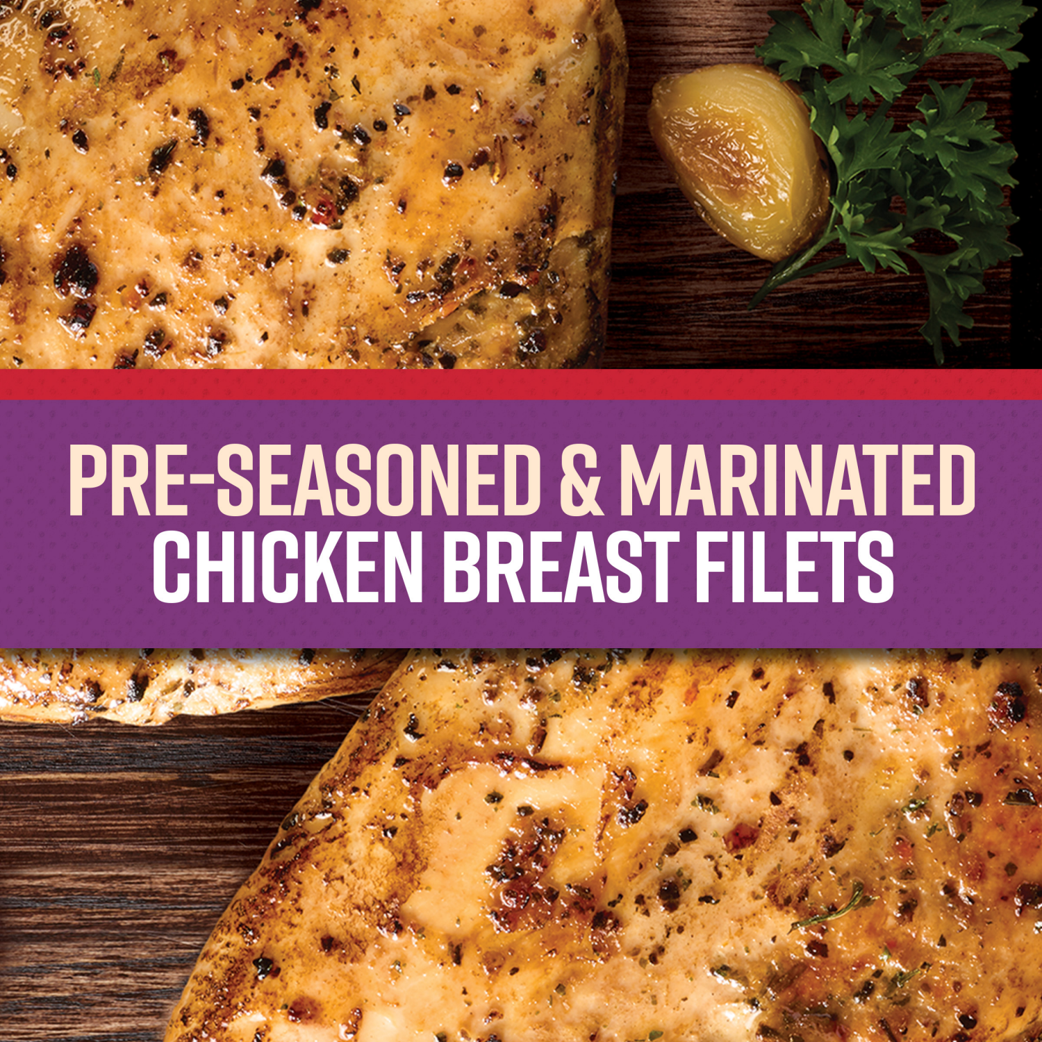 slide 4 of 7, Tyson Garlic and Herb Chicken Breast Filet - 12oz, 2 ct