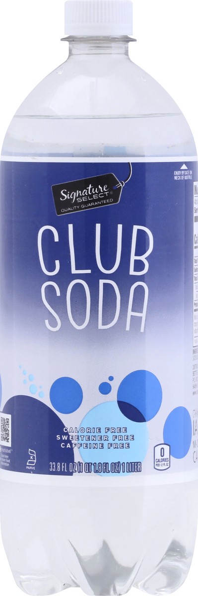 slide 5 of 7, Signature Select Club Soda 33.8 fl oz, 33.8 fl oz