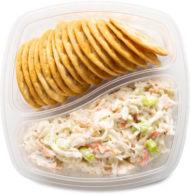 slide 1 of 1, Ready Meals Duo Seafood Salad With Crackers - Each, 1 ct
