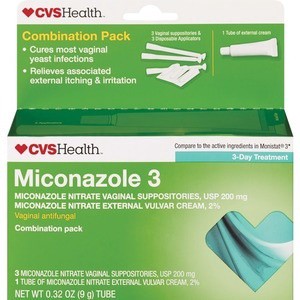 slide 1 of 1, CVS Health Miconazole 3 Day Combination Pack, 0.32 oz