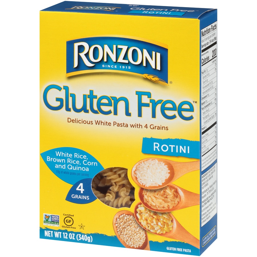 slide 3 of 8, Ronzoni Gluten Free Rotini Pasta, 12 oz