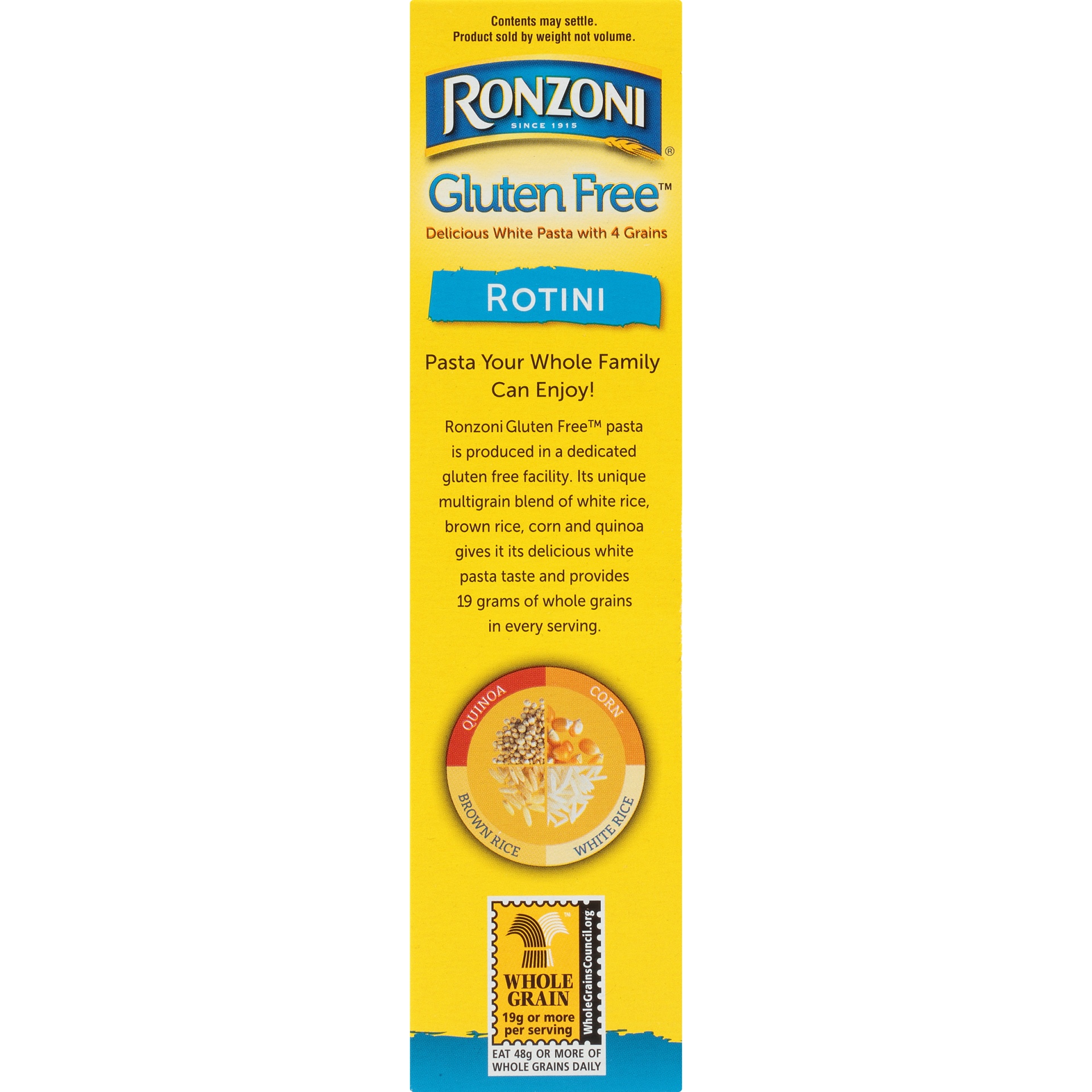 slide 4 of 8, Ronzoni Gluten Free Rotini Pasta, 12 oz