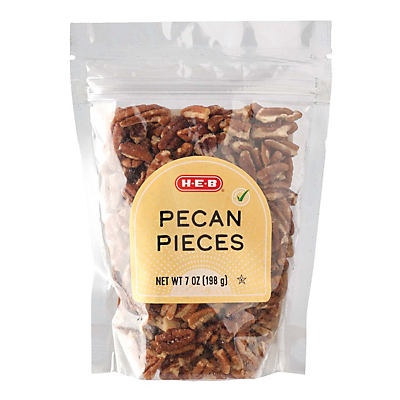 slide 1 of 1, H-E-B Pecan Pieces, 7 oz