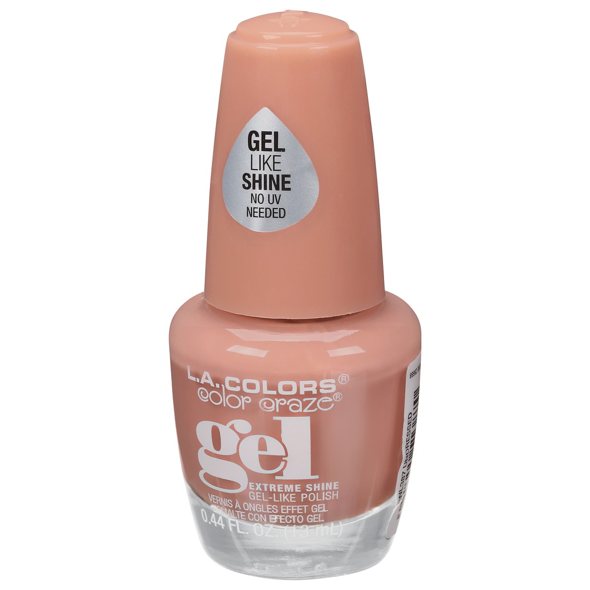 slide 4 of 10, L.A. Colors Color Craze CNL387 Undressed Gel Extreme Shine Nail Polish 0.44 fl oz, 0.44 fl oz
