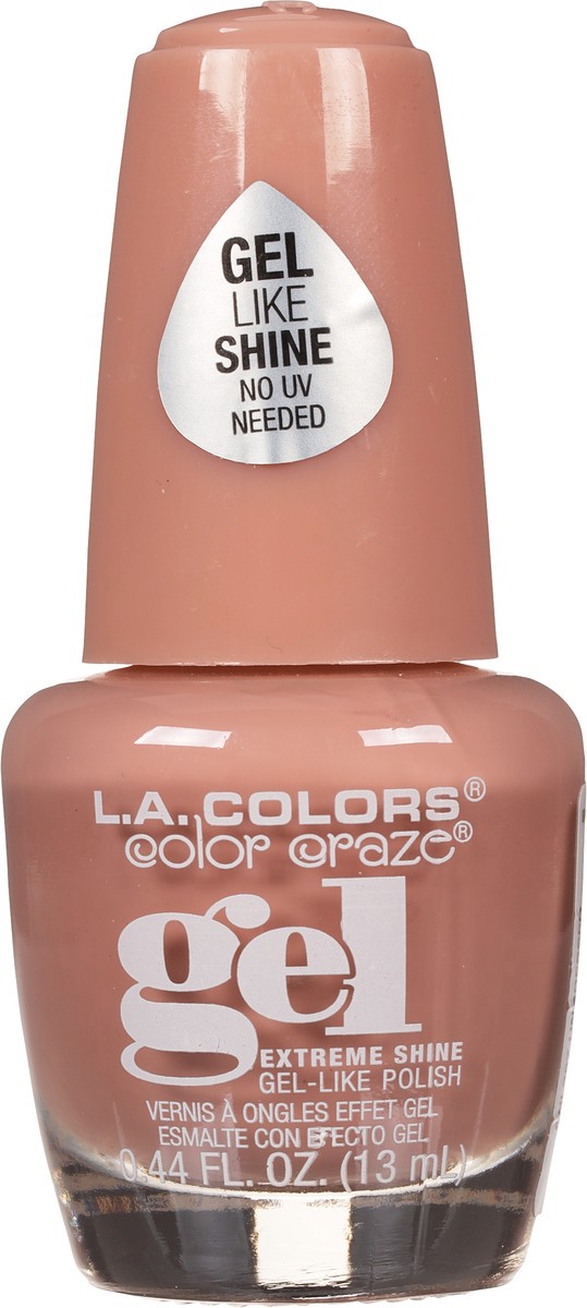 slide 8 of 10, L.A. Colors Color Craze CNL387 Undressed Gel Extreme Shine Nail Polish 0.44 fl oz, 0.44 fl oz