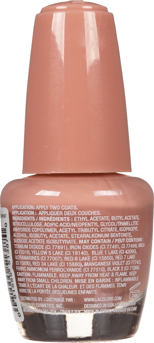 slide 2 of 10, L.A. Colors Color Craze CNL387 Undressed Gel Extreme Shine Nail Polish 0.44 fl oz, 0.44 fl oz
