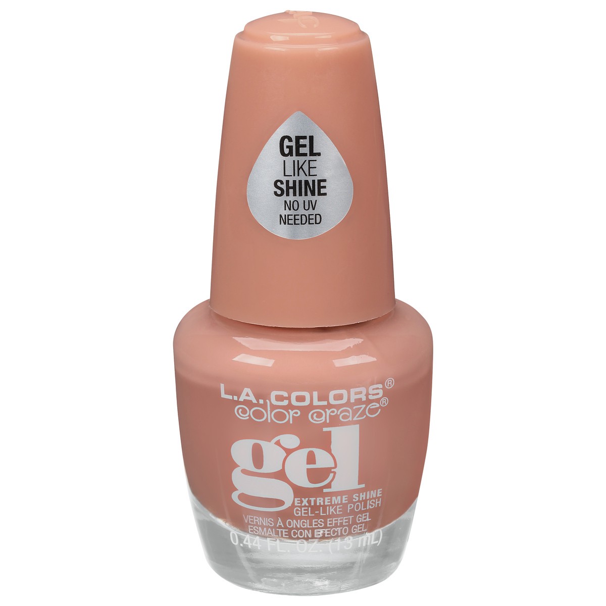 slide 9 of 10, L.A. Colors Color Craze CNL387 Undressed Gel Extreme Shine Nail Polish 0.44 fl oz, 0.44 fl oz