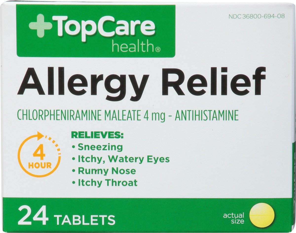 slide 6 of 9, TopCare Allergy Relief, 24 ct