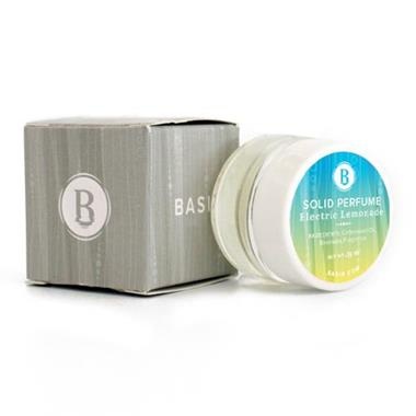 slide 1 of 1, Basin Basin Electric Lemonade Solid Perfume, 0.35 oz