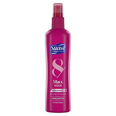 slide 1 of 1, Suave Non Aerosol Hairspray Max Hold Unscented - 11 Fl. Oz., 11 fl oz