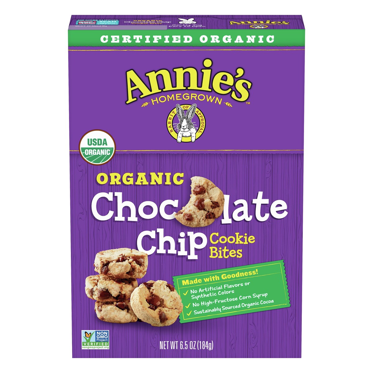 slide 1 of 3, Annie's Organic Chocolate Chip Cookie Bites - 6.5oz, 