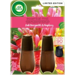 Air Wick Essential Mist - Lush Honeysuckle and Raspberry - 1.34oz