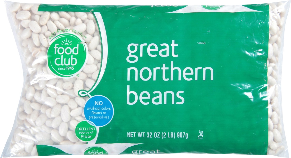 slide 9 of 11, Food Club Great Northern Beans, 2 lb