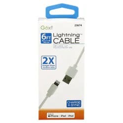 Custom Accessories Goxt 6' White Lightning Cable