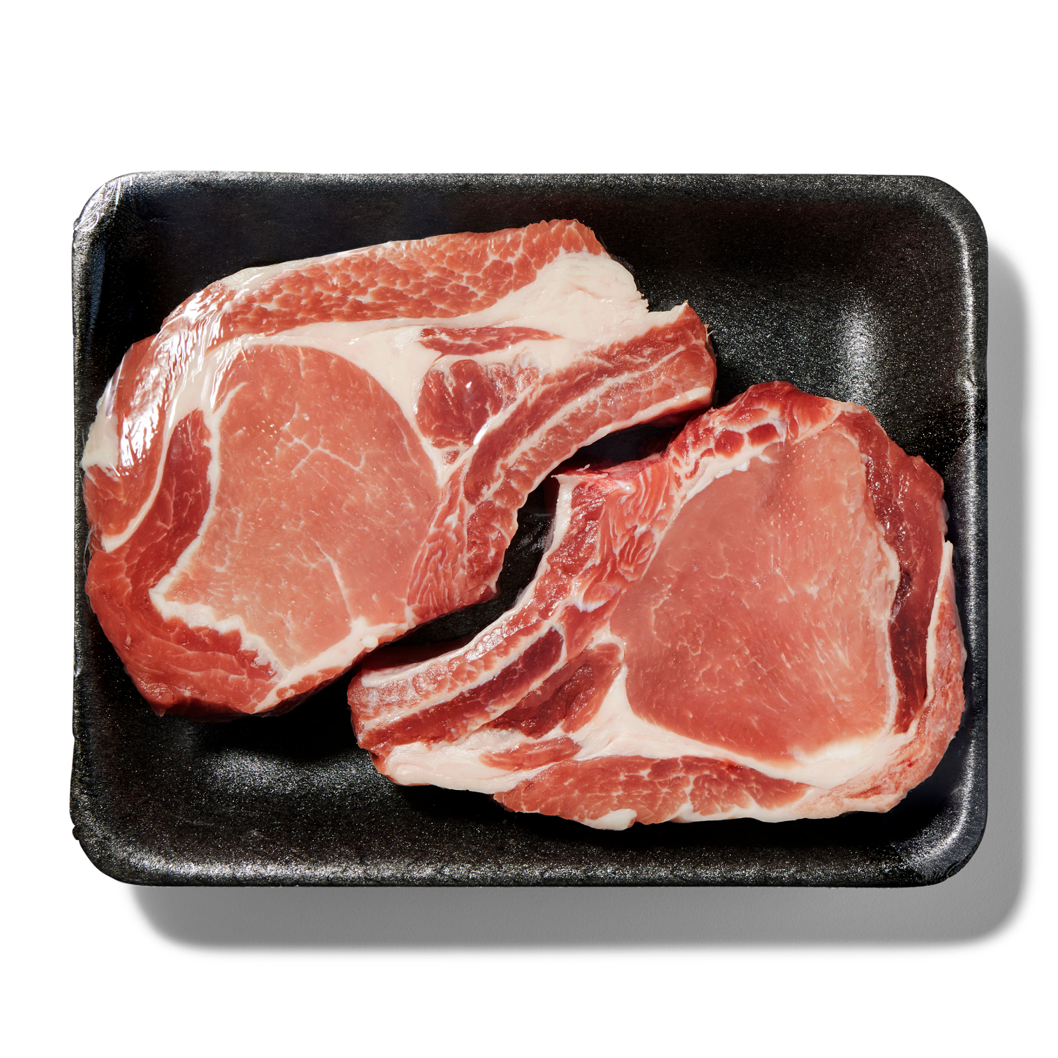 slide 1 of 2, Fresh From Meijer All Natural Bone-In Blade Cut Pork Chops, per lb