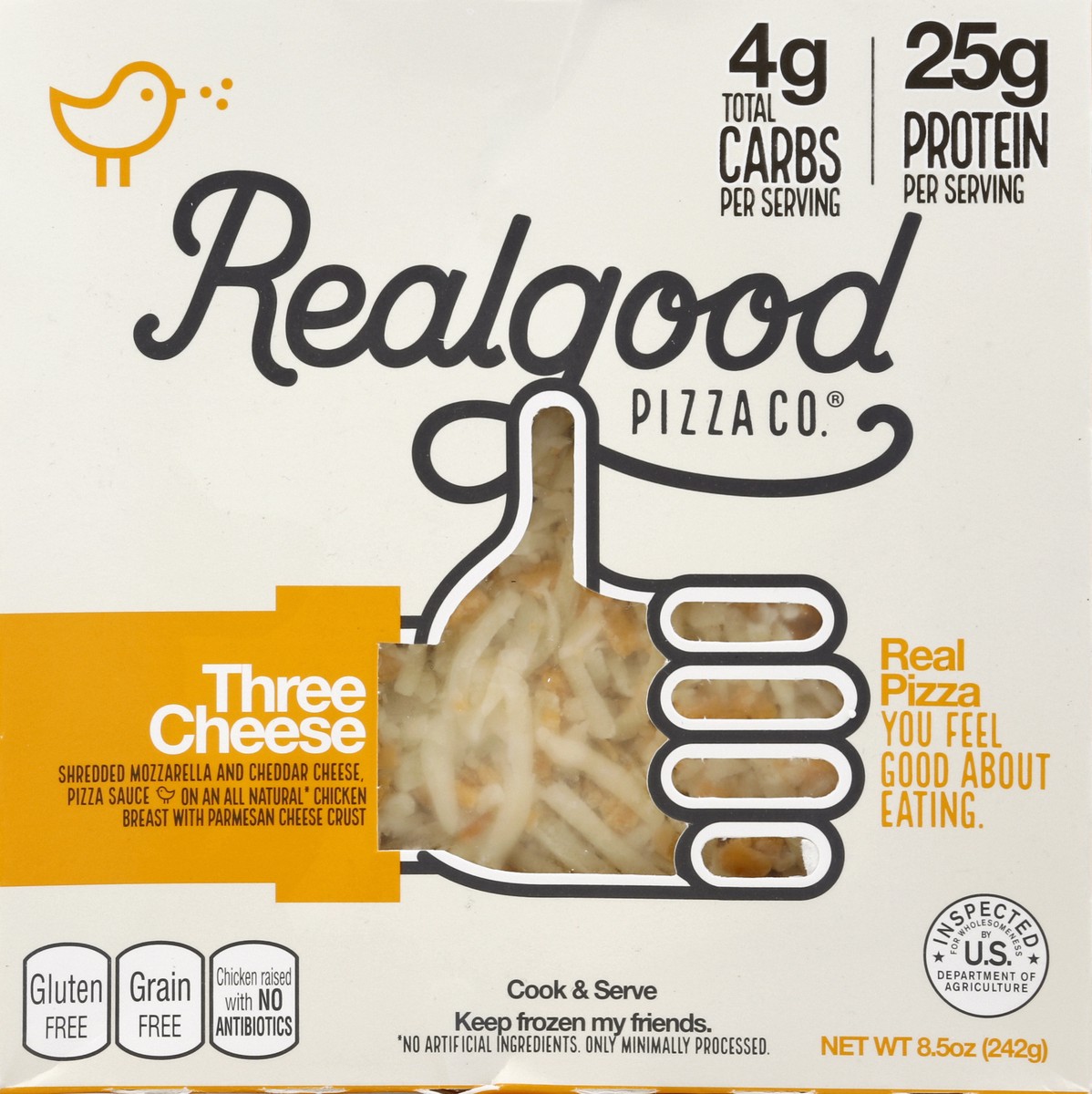 slide 2 of 4, Realgood Pizza 8.5 oz, 8.5 oz