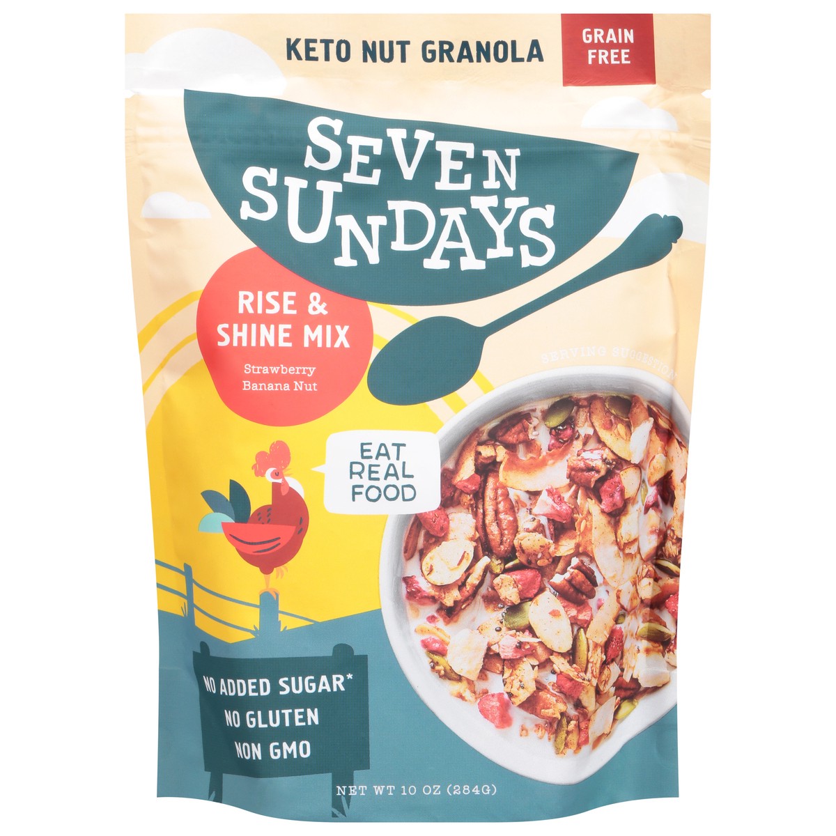 slide 1 of 9, Seven Sundays Keto Nut Rise & Shine Mix Strawberry Banana Nut Granola 10 oz, 10 oz