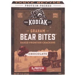 Kodiak Cakes Bear Bites Chocolate Graham Crackers - 9 oz