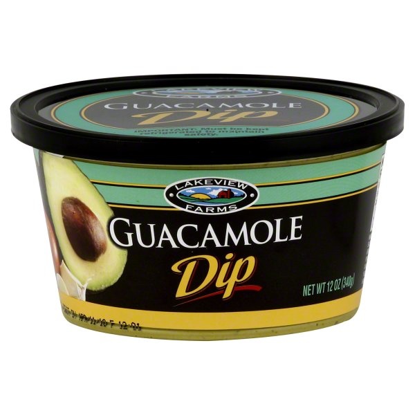 slide 1 of 1, Lakeview Farms Guacamole Dip, 12 oz