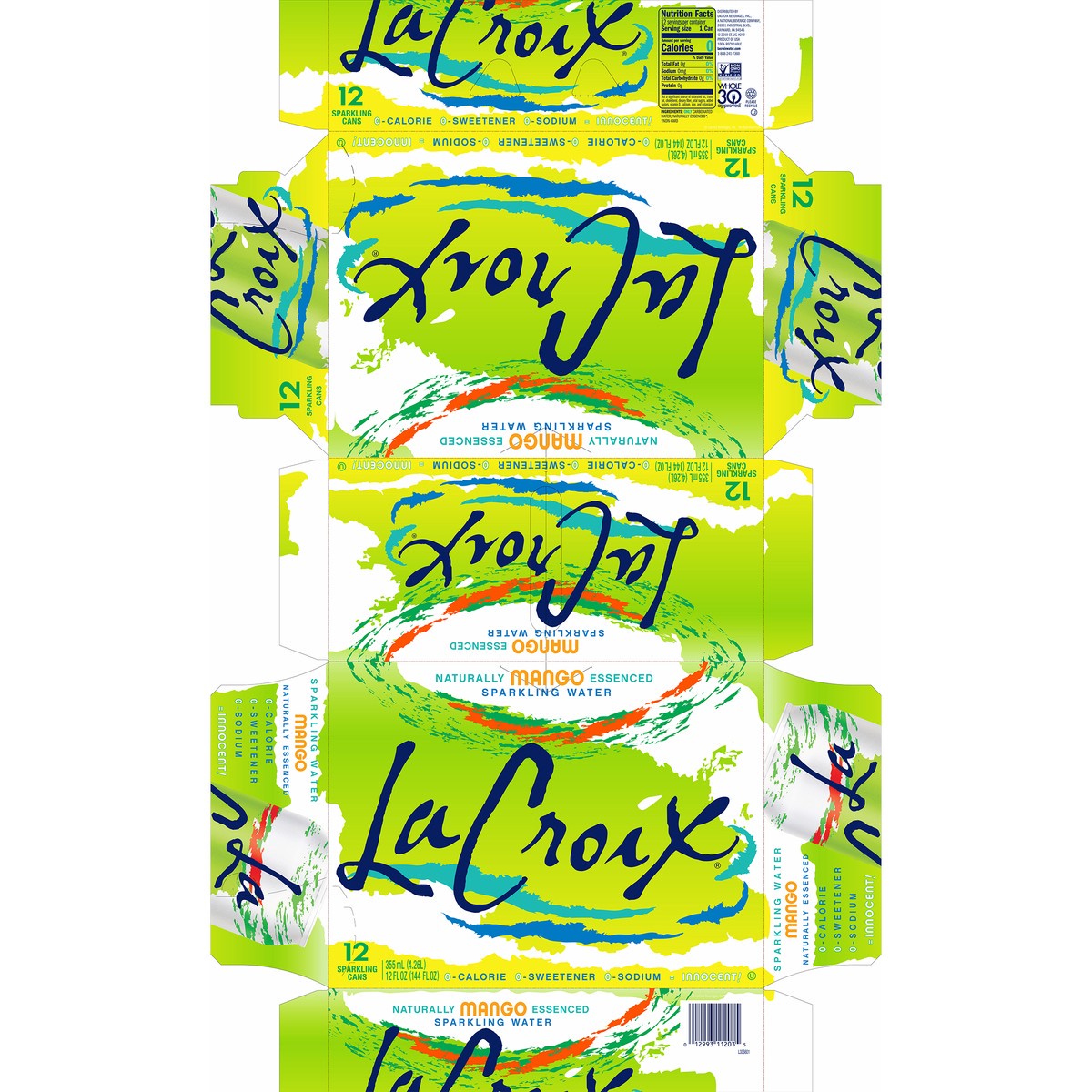 slide 2 of 11, La Croix Mango 12 Pack 12oz, 12 ct; 12 oz