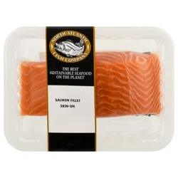 North Atlantic Fish Company Farm Raised Skin-On Salmon Fillet Fresh