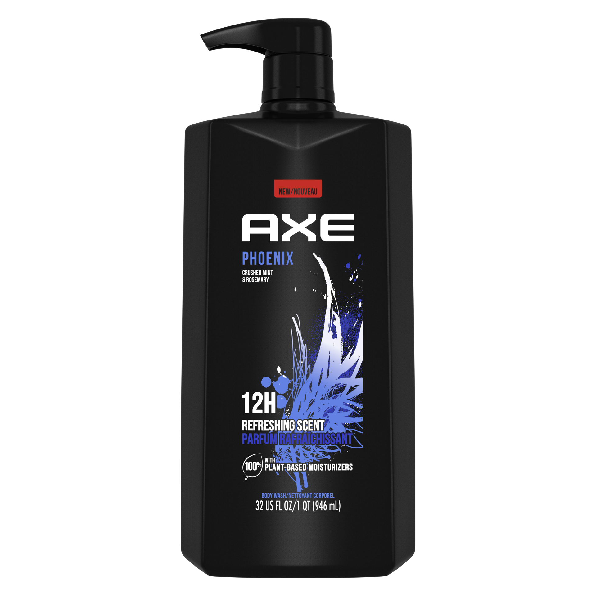 slide 4 of 4, AXE Phoenix Crushed Mint & Rosemary Scent Body Wash, 32 fl oz