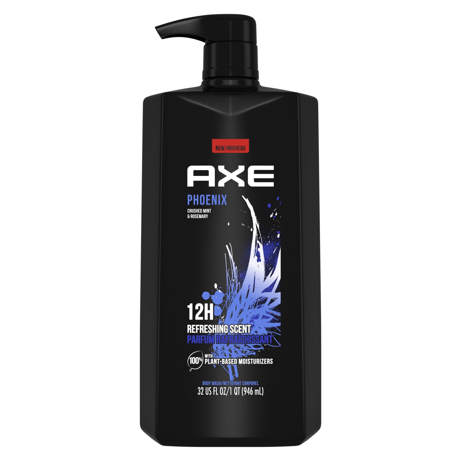 slide 1 of 4, AXE Phoenix Crushed Mint & Rosemary Scent Body Wash, 32 fl oz