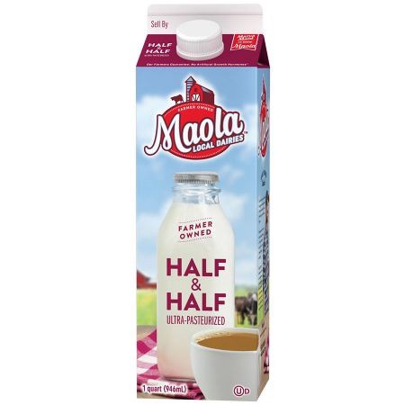 slide 1 of 6, Maola Local Dairies Ultra-Pasteurized Half & Half 1 qt, 1 qt