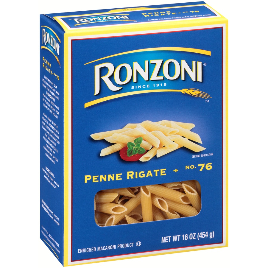 slide 2 of 8, Ronzoni Penne Rigate, 16 oz