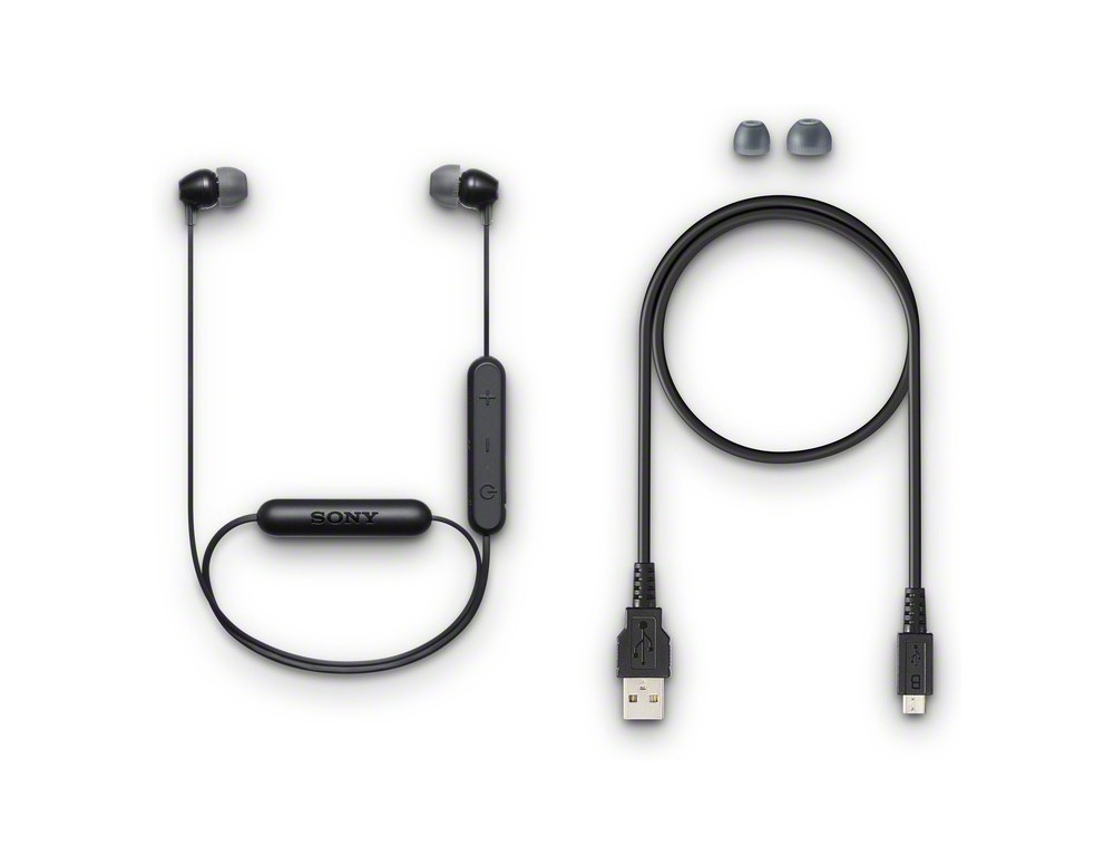 slide 3 of 4, Sony Wireless In-Ear Headphones - Black WIC300/B, 1 ct