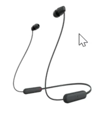 Sony Wi-C100 - Earphones With Mic - In-Ear - Neckband - Bluetooth - Wireless - Black