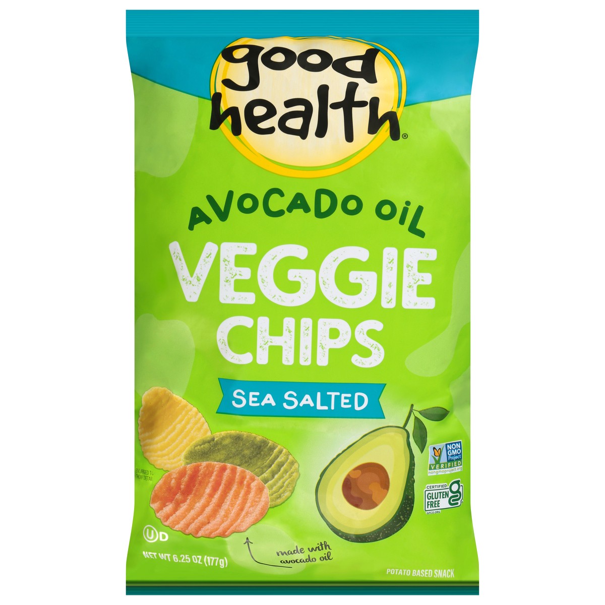 slide 1 of 9, Good Health Avocado Oil Sea Salted Veggie Chips 6.25 oz, 6.25 oz