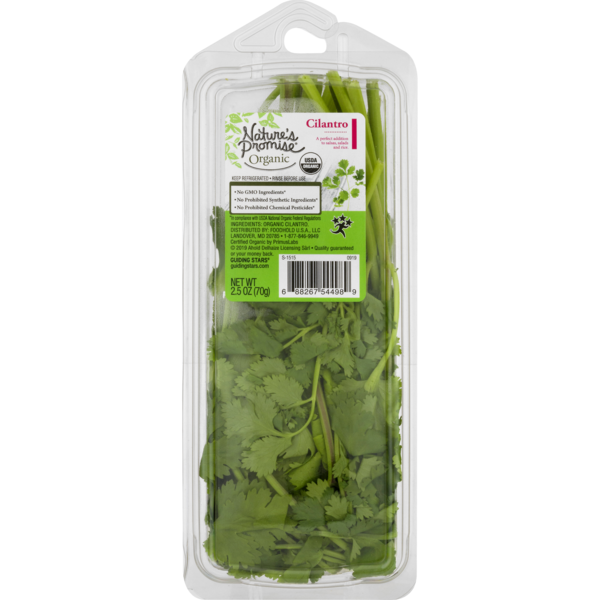 slide 1 of 1, Nature's Promise Organic Cilantro Fresh, 2.5 oz