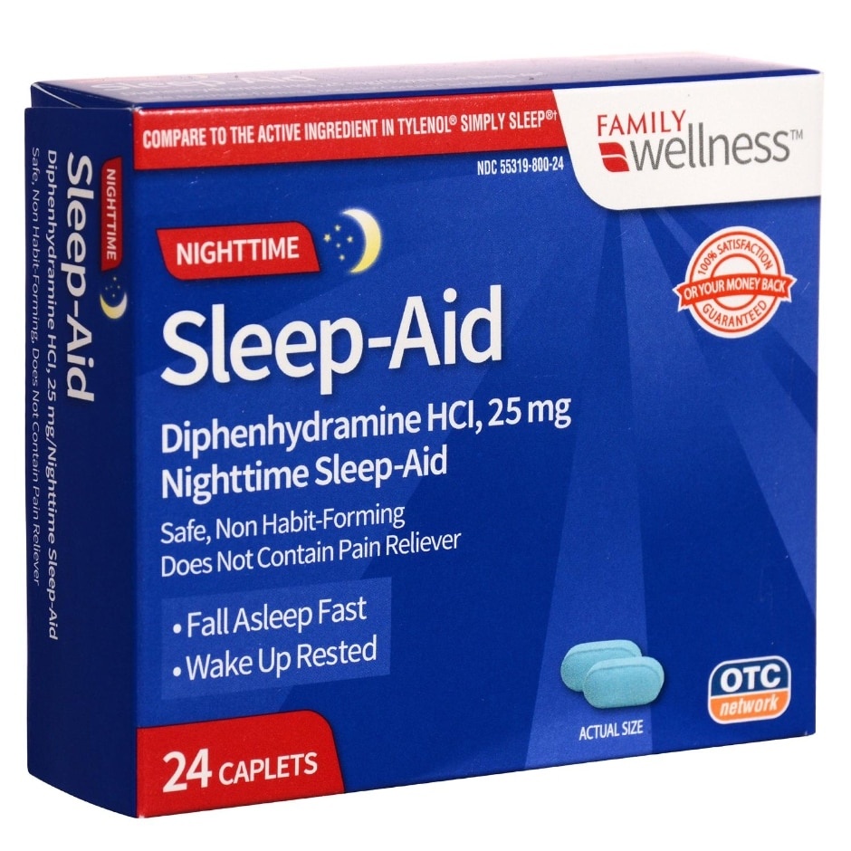 slide 1 of 1, Good Sense Family Wellness Nighttime Sleep Aid, 24 ct