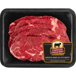 FRESH FROM MEIJER Certified Angus Beef® Chuck Steak, Thin Sliced For Carne Asada