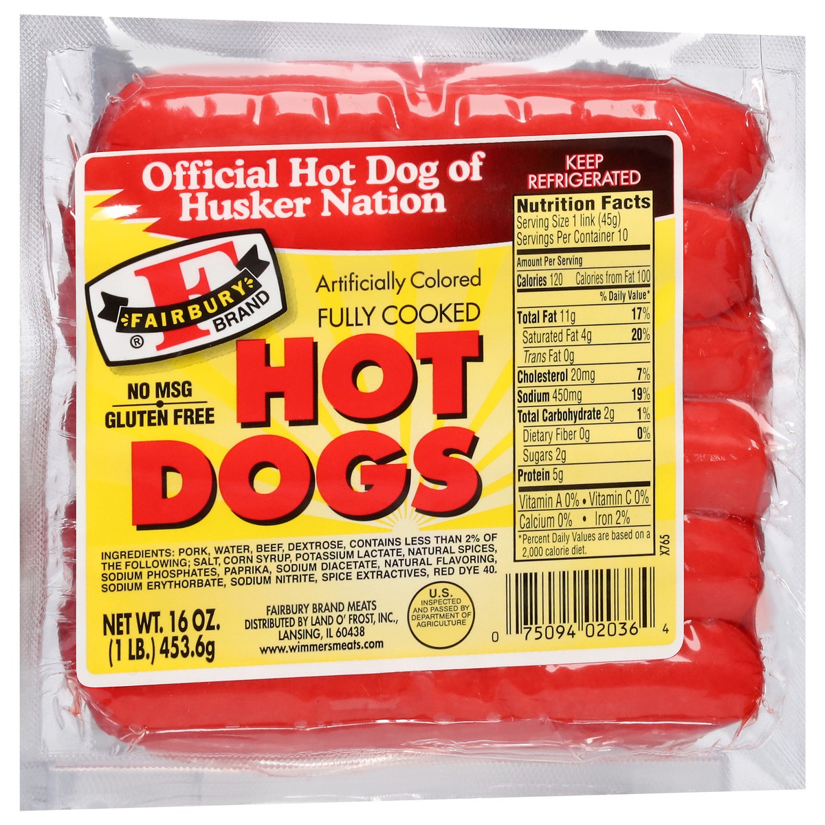 slide 11 of 14, Fairbury Hot Dogs 16 oz, 16 oz