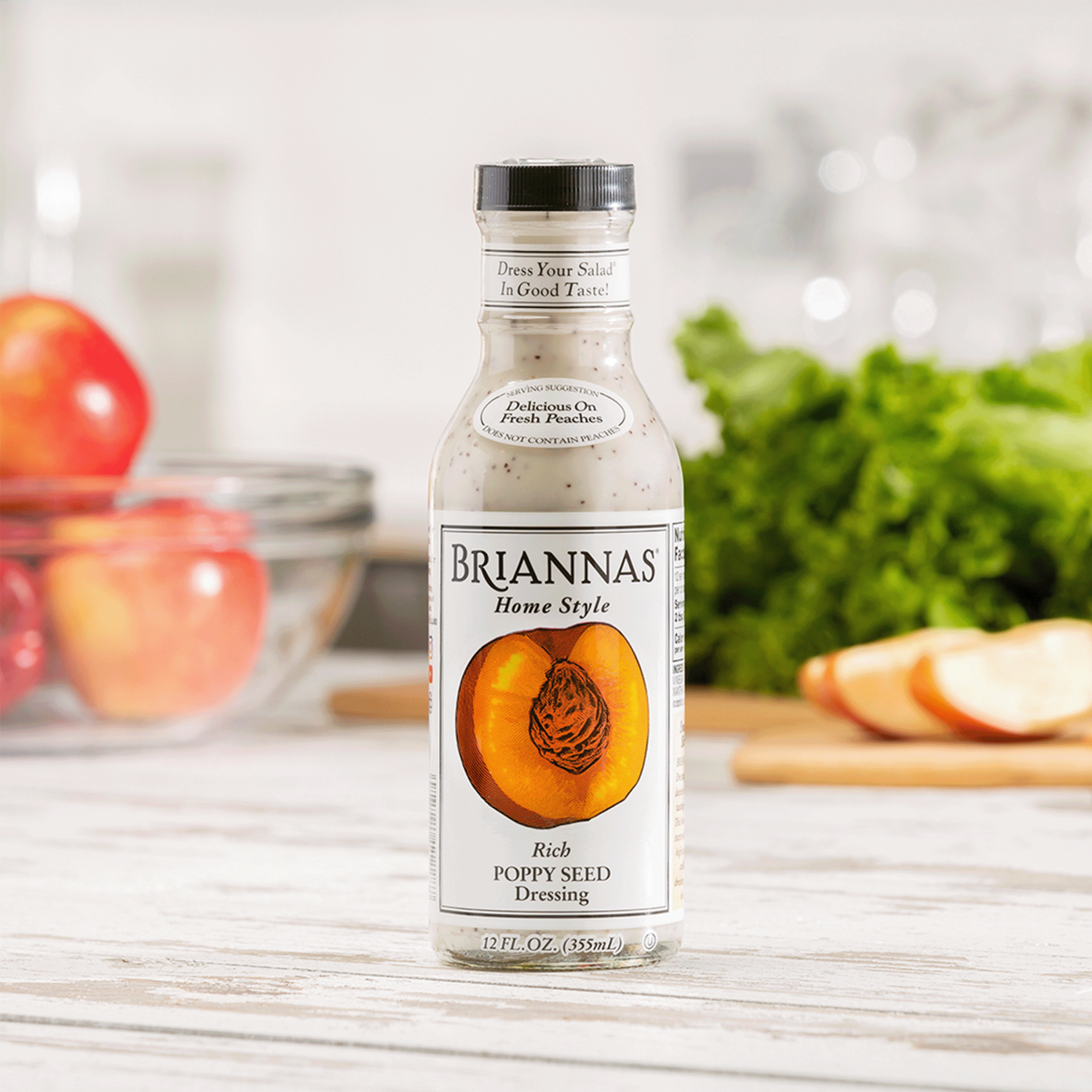 slide 3 of 7, BRIANNAS Poppy Seed Dressing, 12 oz