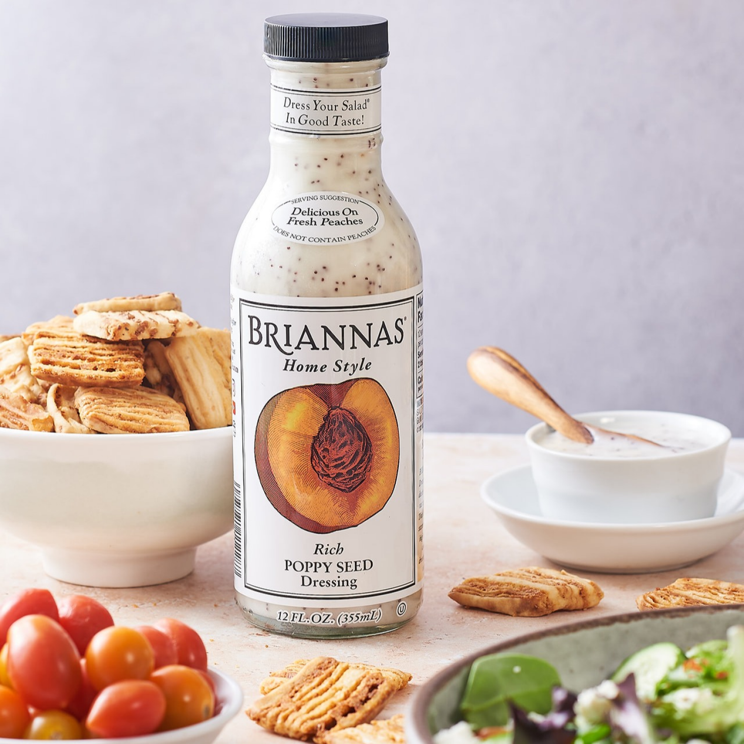 slide 7 of 7, BRIANNAS Poppy Seed Dressing, 12 oz