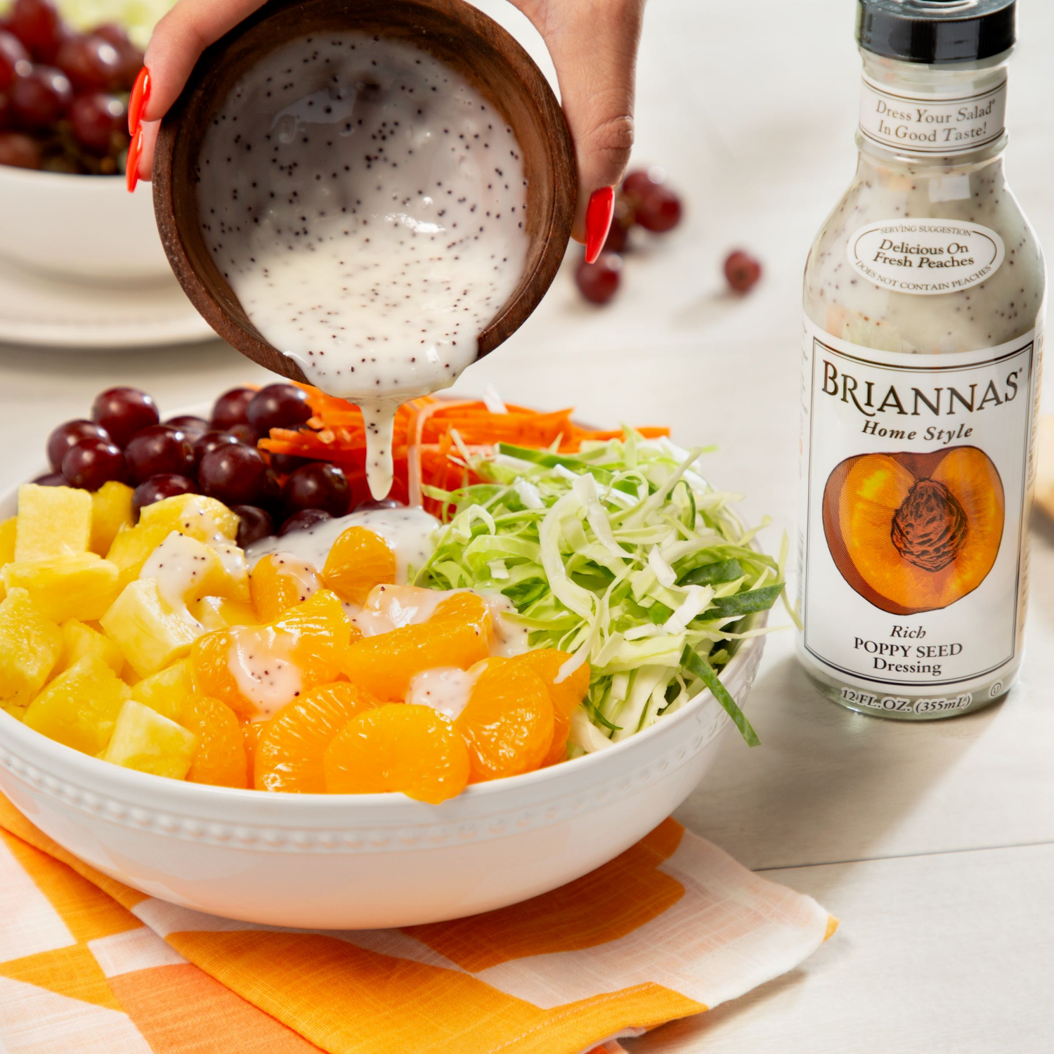 slide 4 of 7, BRIANNAS Poppy Seed Dressing, 12 oz