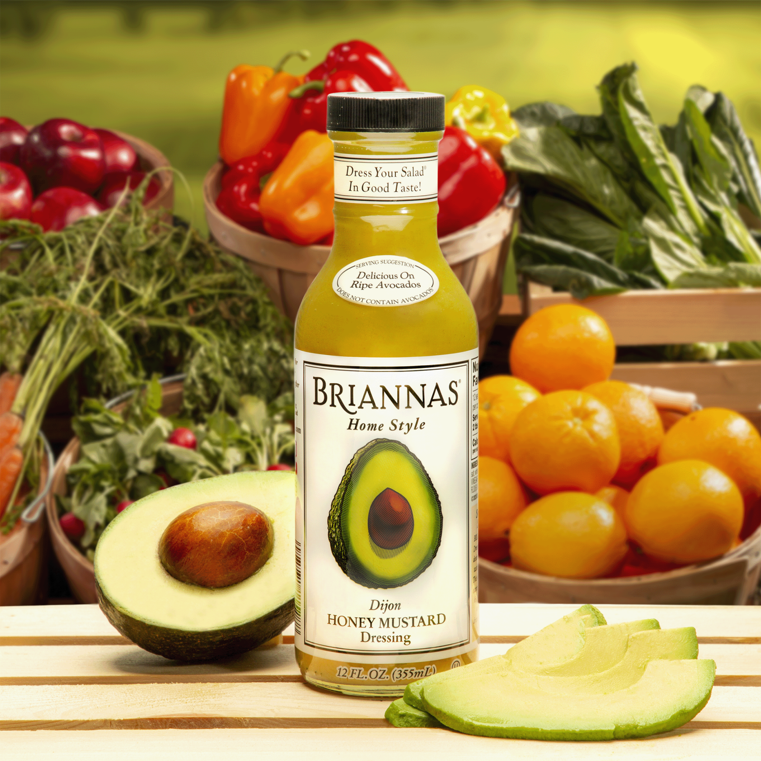 slide 5 of 8, BRIANNAS Honey Mustard Dressing, 12 oz