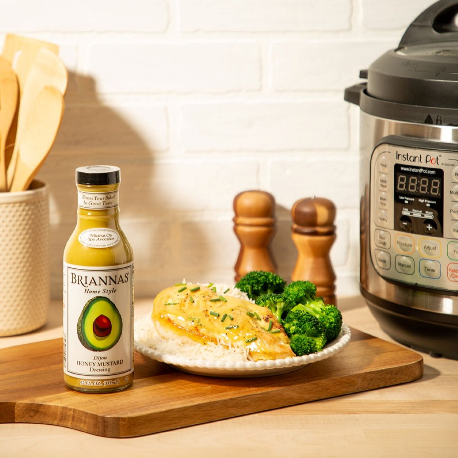 slide 6 of 8, BRIANNAS Honey Mustard Dressing, 12 oz