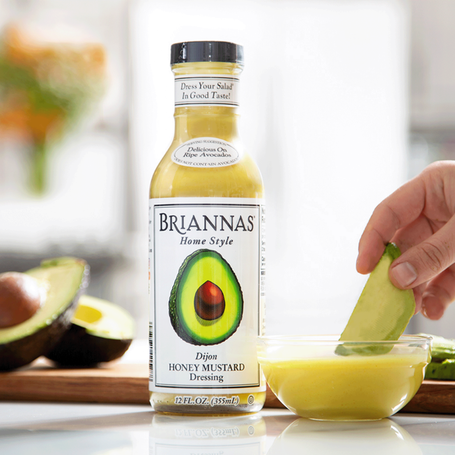 slide 8 of 8, BRIANNAS Honey Mustard Dressing, 12 oz