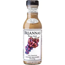 BRIANNAS Home Style New American Creamy Balsamic Dressing 12 fl oz