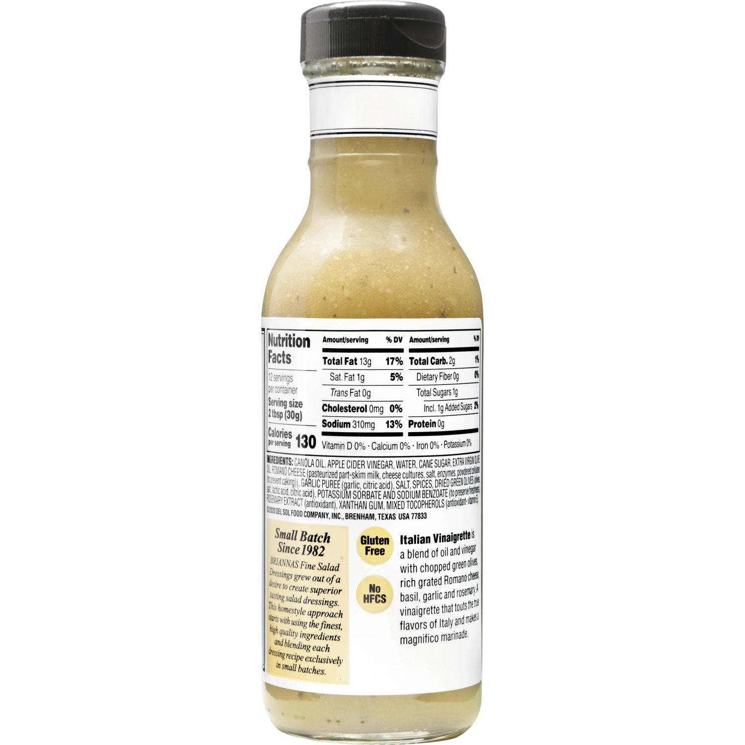 slide 2 of 3, BRIANNAS Home Style Italian Vinaigrette Dressing 12 fl oz, 12 fl oz