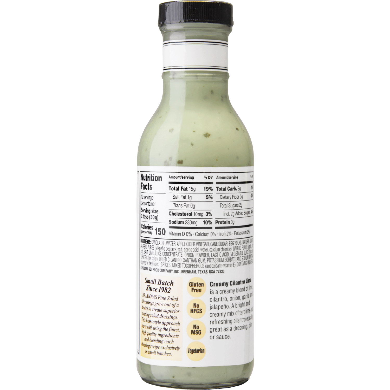 slide 2 of 6, Briannas Home Style Creamy Cilantro Lime Dressing 12 fl oz, 12 fl oz