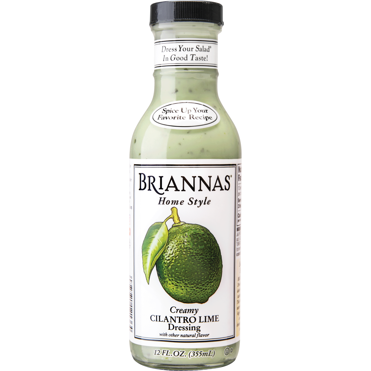 slide 1 of 6, Briannas Home Style Creamy Cilantro Lime Dressing 12 fl oz, 12 fl oz