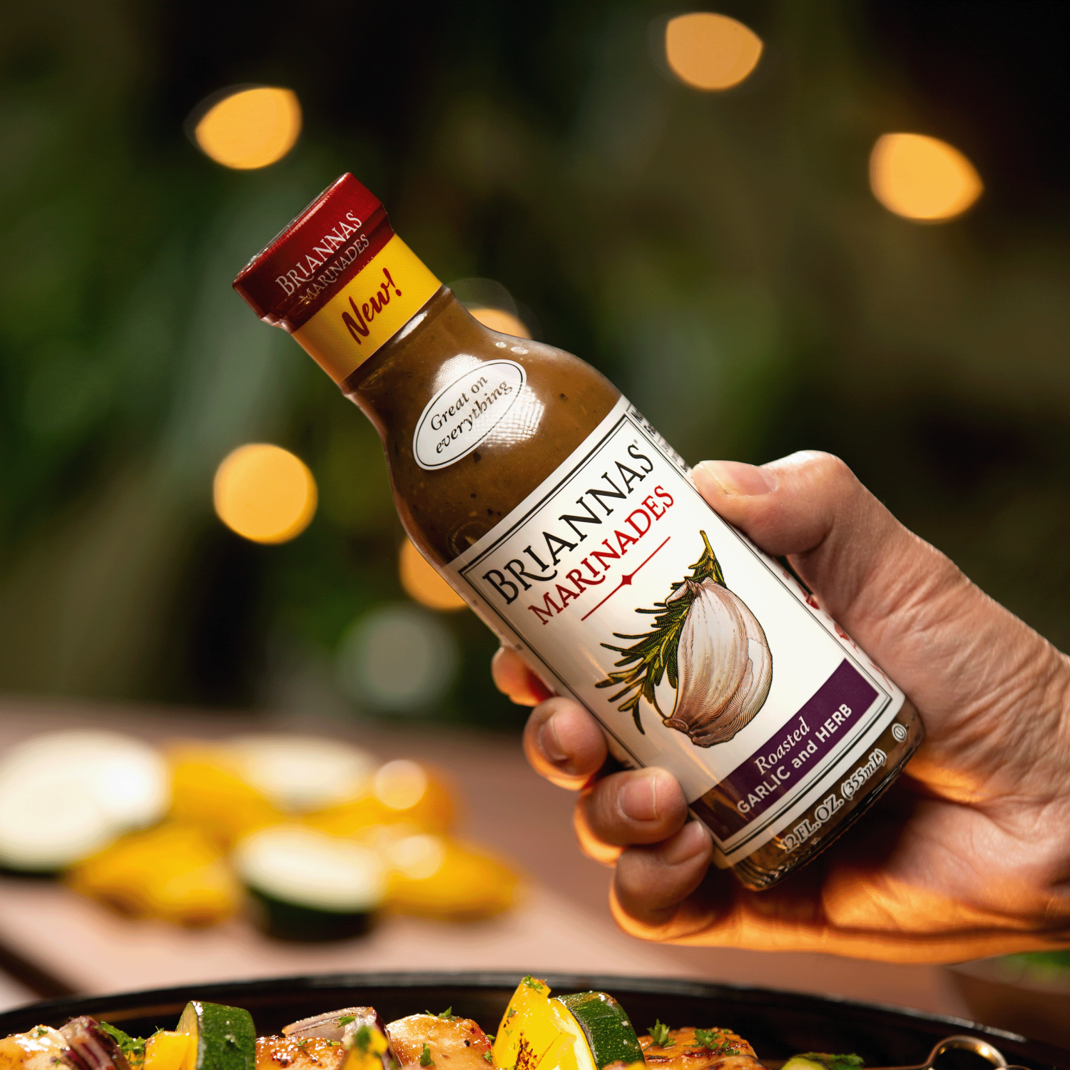 slide 3 of 3, BRIANNAS Brianna's Roasted Garlic Herb Mrinade, 12 fl oz