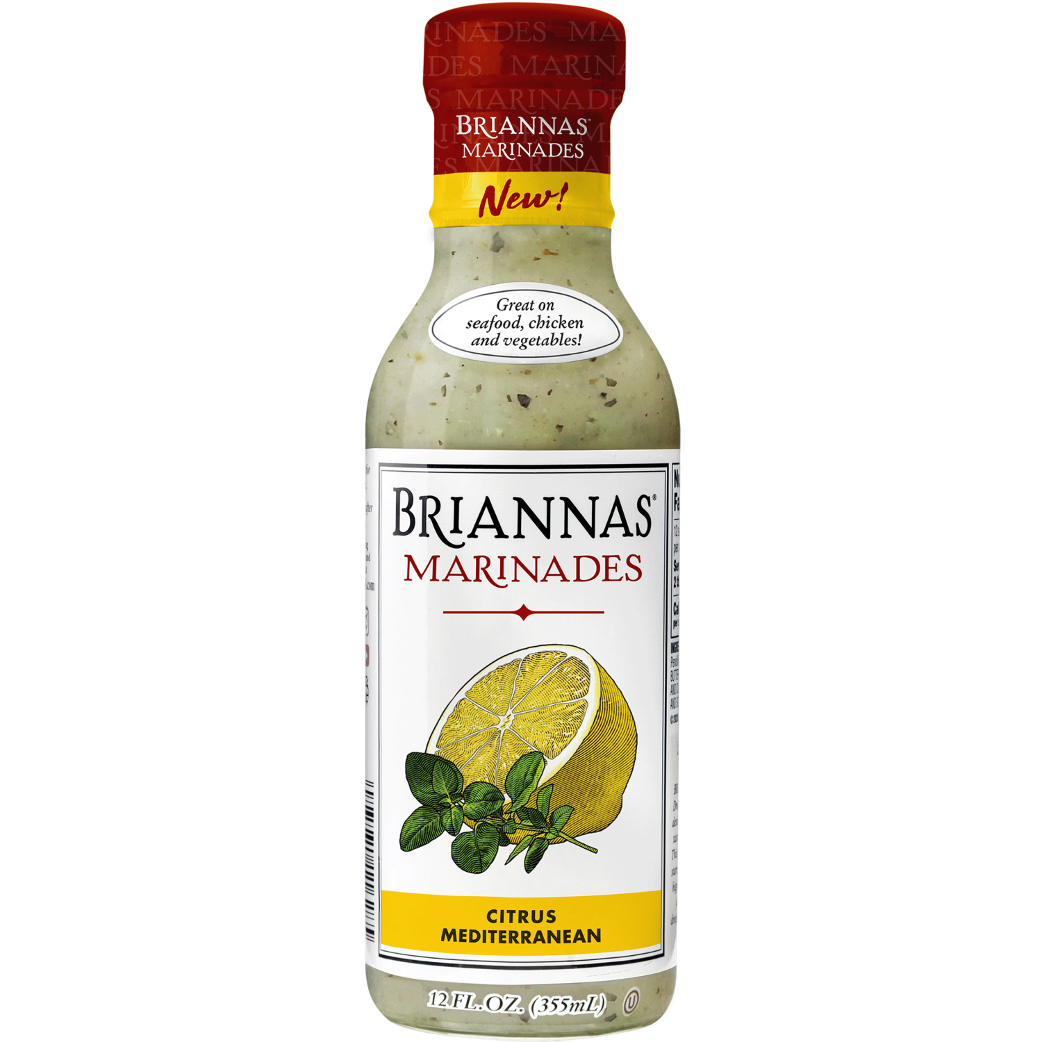 slide 1 of 5, BRIANNAS Brianna's Citrus Mediterranean Marinade, 12 fl oz