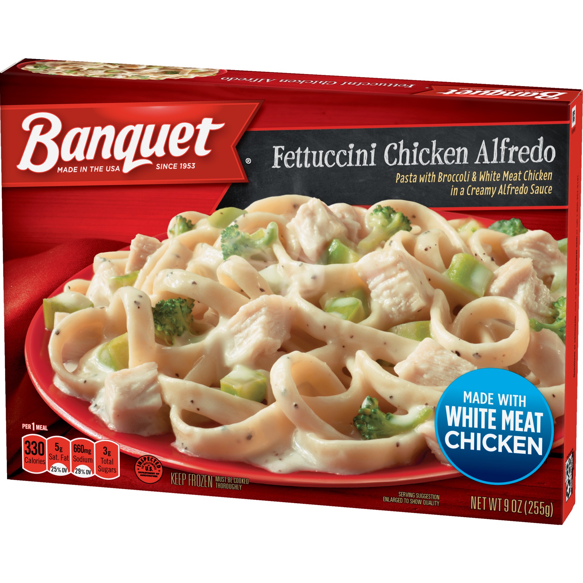 slide 2 of 5, Banquet Classic Fettuccini Chicken Alfredo, 9 oz, 9 oz